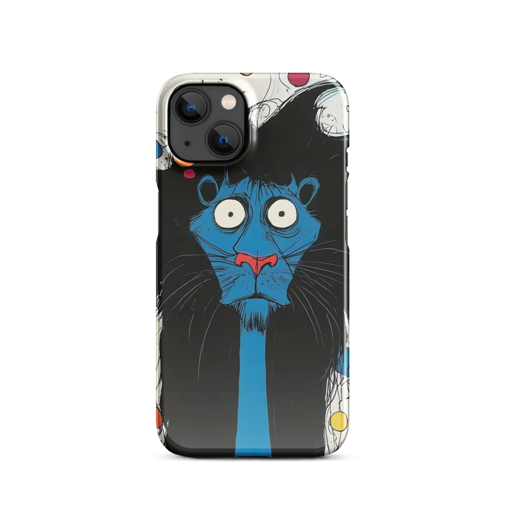 Whimsical Blue Lion