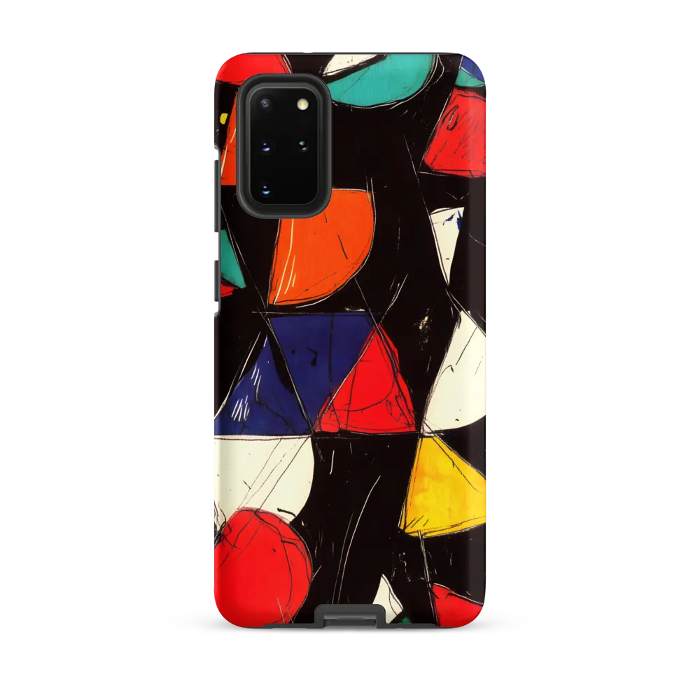 Vibrant Geometric Symphony | Phone Case |  S20 Plus | Tough Case | Matte