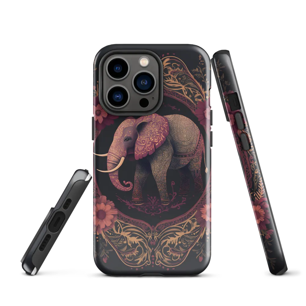 Regal Reverie: The Ornate Elephant | Phone Case |  13 Pro | Tough Case | Glossy