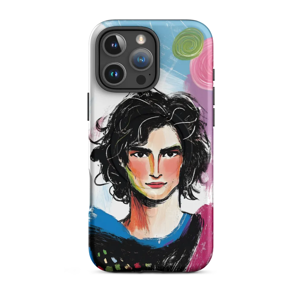 Vibrant Portrait of Youth | Phone Case |  16 Pro Max | MagSafe® Tough Case | Matte