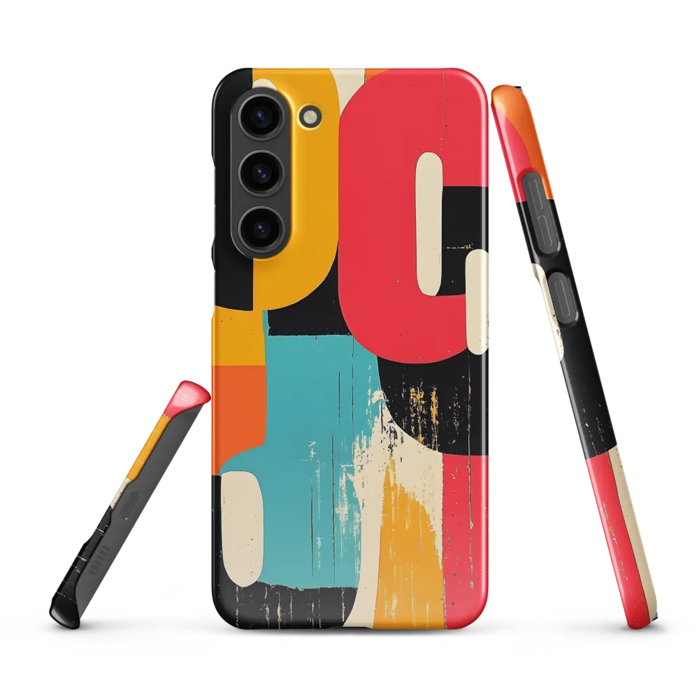 Colorful Curves: Numbers in Harmony | Phone Case |  S23 Plus | Snap Case | Glossy