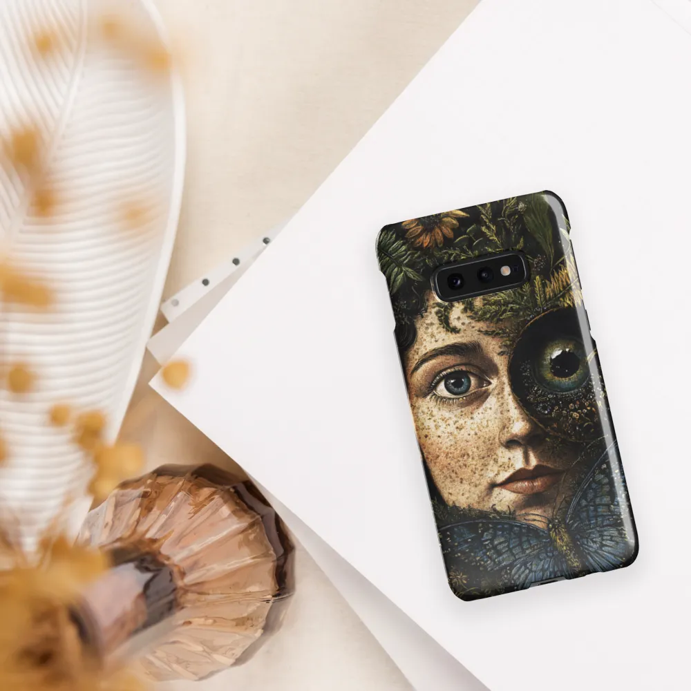 Nature's Embrace: A Surreal Portrait | Phone Case |  S10e | Snap Case | Glossy