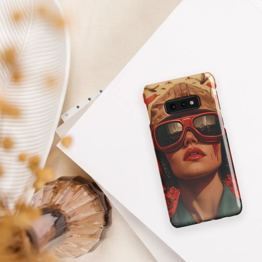 Defiant Portrait in a Floral Realm | Phone Case |  S10e | Snap Case | Glossy