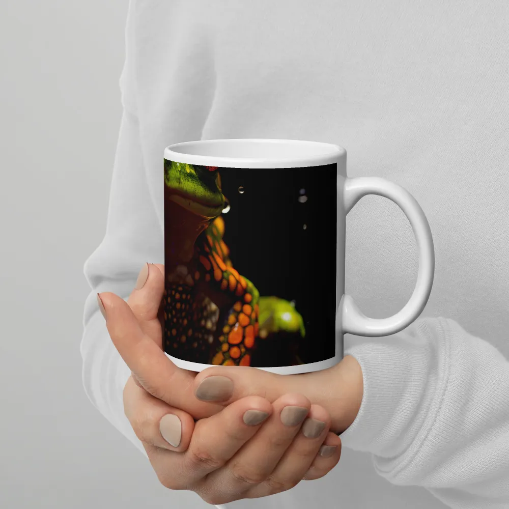 Emerald Elegance: The Frog in Focus | Mugs | Multiple Sizes & Colors