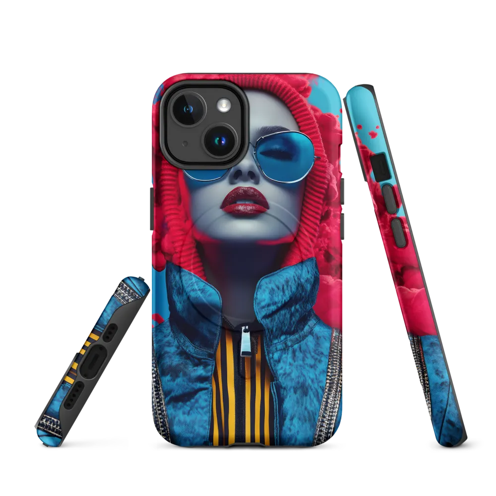 Bold Elegance in Digital Fashion | Phone Case |  14 | MagSafe® Tough Case | Matte