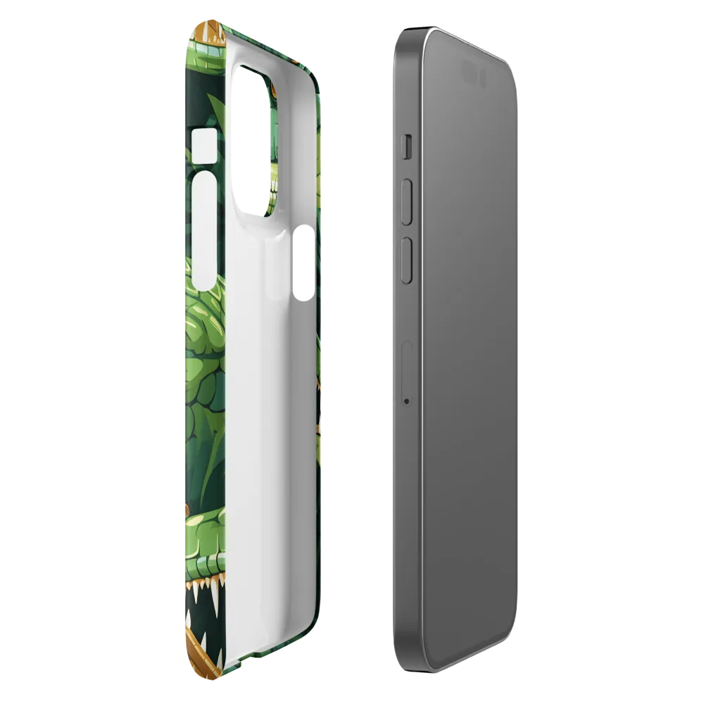 Fierce Crocodilian Medley | Phone Case |  14 Pro Max | Snap Case | Glossy