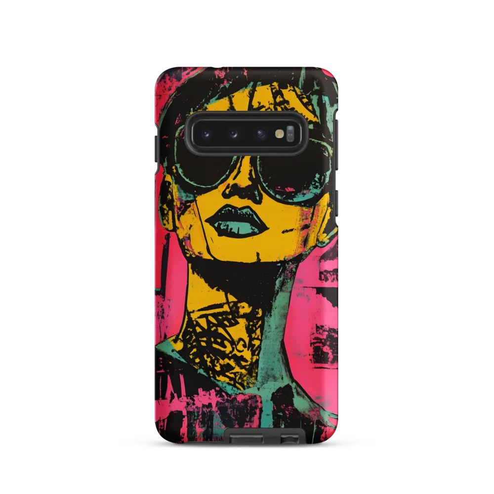 Confident Portrait in Neon Colors