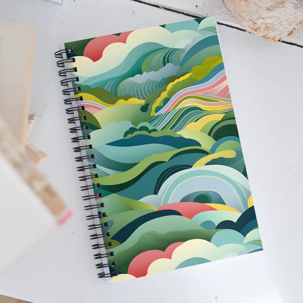 Waves of Serenity | Spiral Notebook