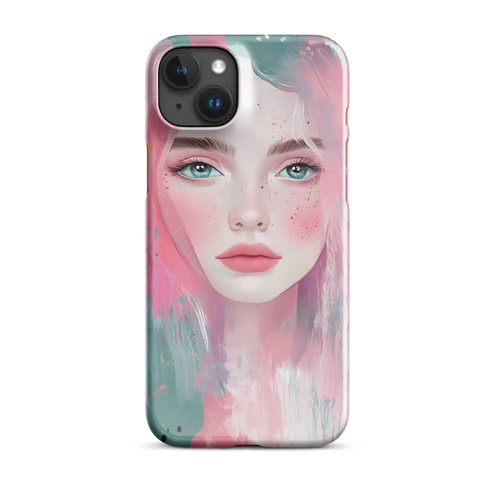 Dreamy Serenity: A Contemporary Portrait | Phone Case |  15 Plus | Snap Case | Glossy
