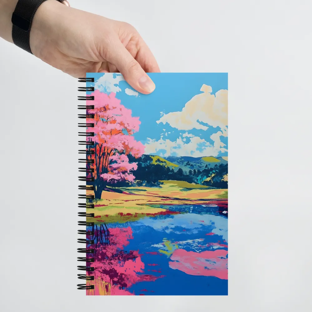 Reflections of a Pink Dreamscape | Spiral Notebook