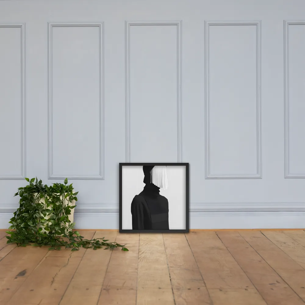 Veil of Mystery | Poster with Black Frame | 18″×18″