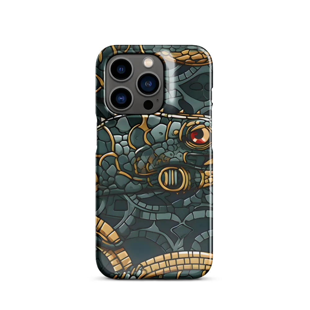 Reptilian Elegance: A Digital Art Nouveau Tapestry