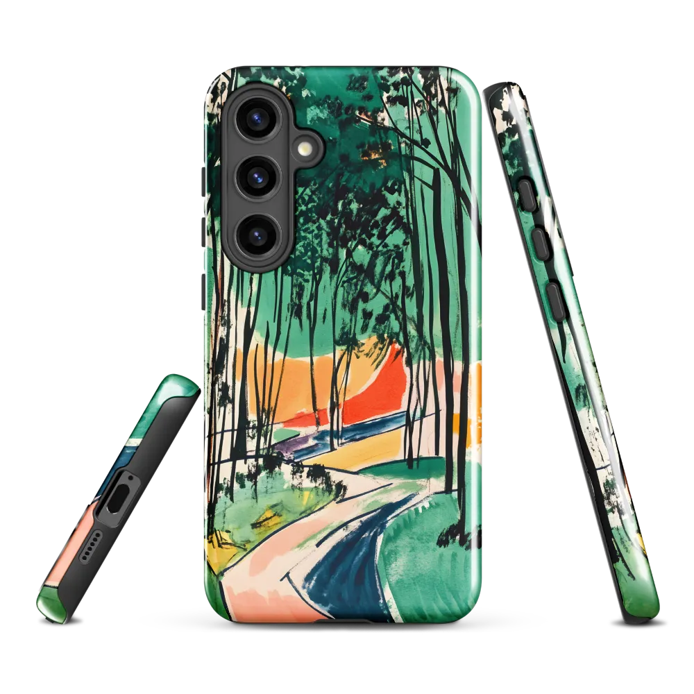 Winding Path Through the Forest | Phone Case |  S24 Plus | Tough Case | Glossy