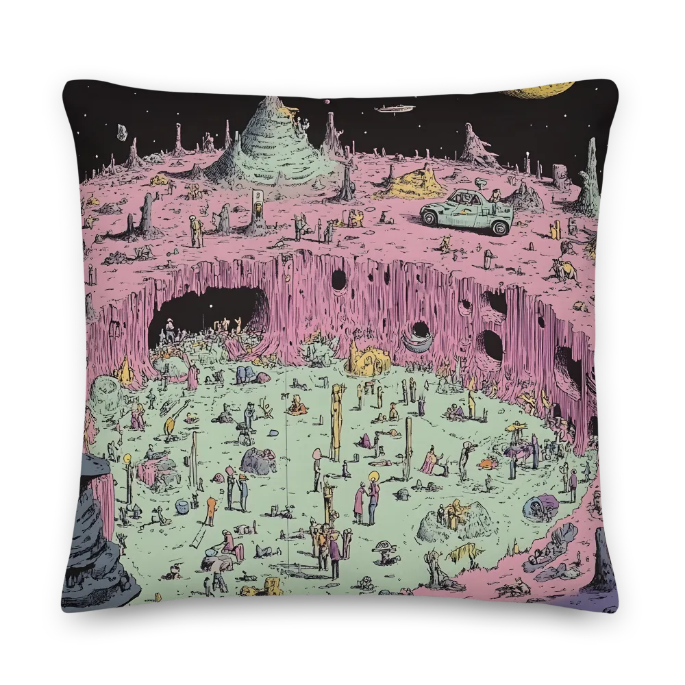 Whispers of an Alien Terrain | Pillow | 22″×22″