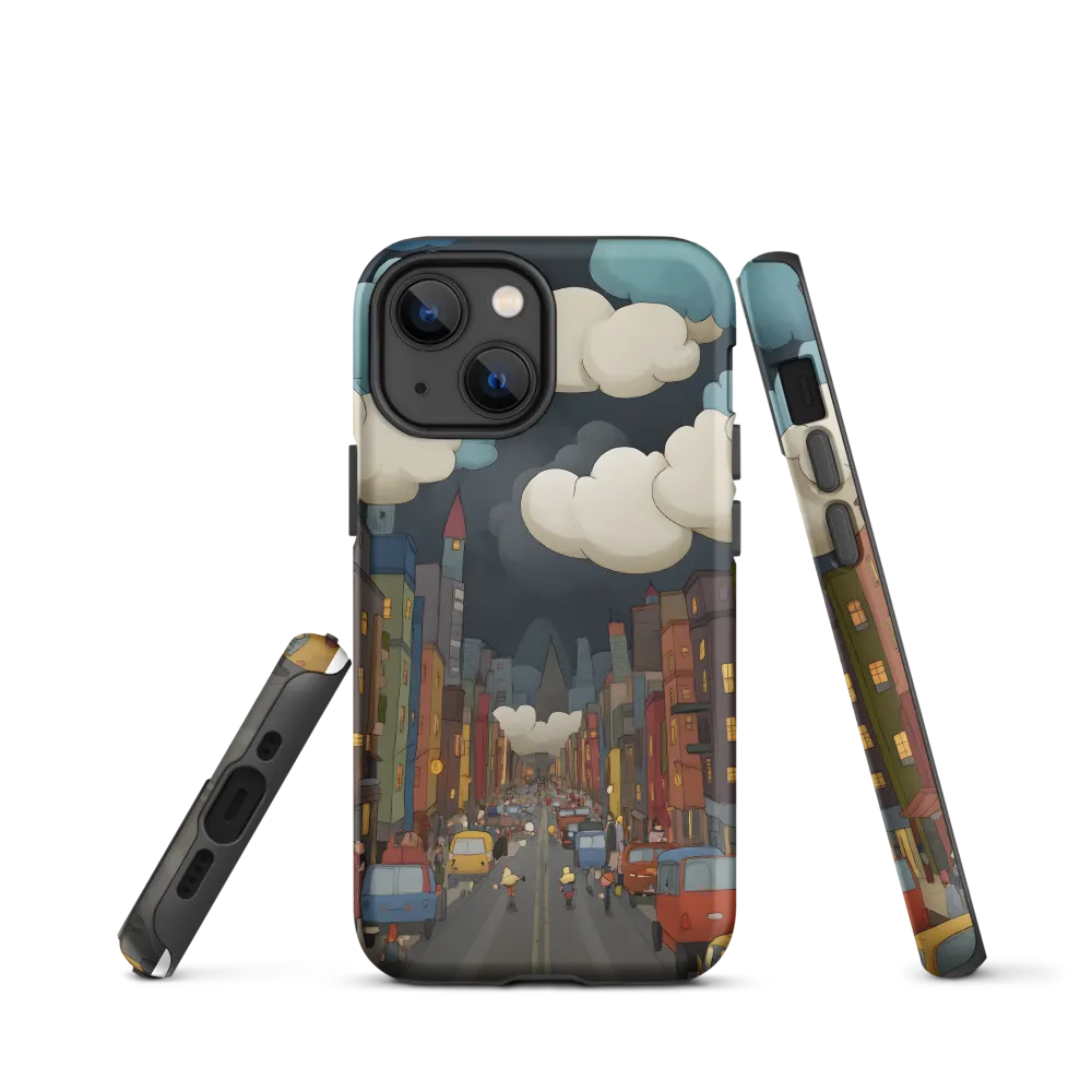Urban Symphony: A City Awakens at Dusk | Phone Case |  13 mini | Tough Case | Matte