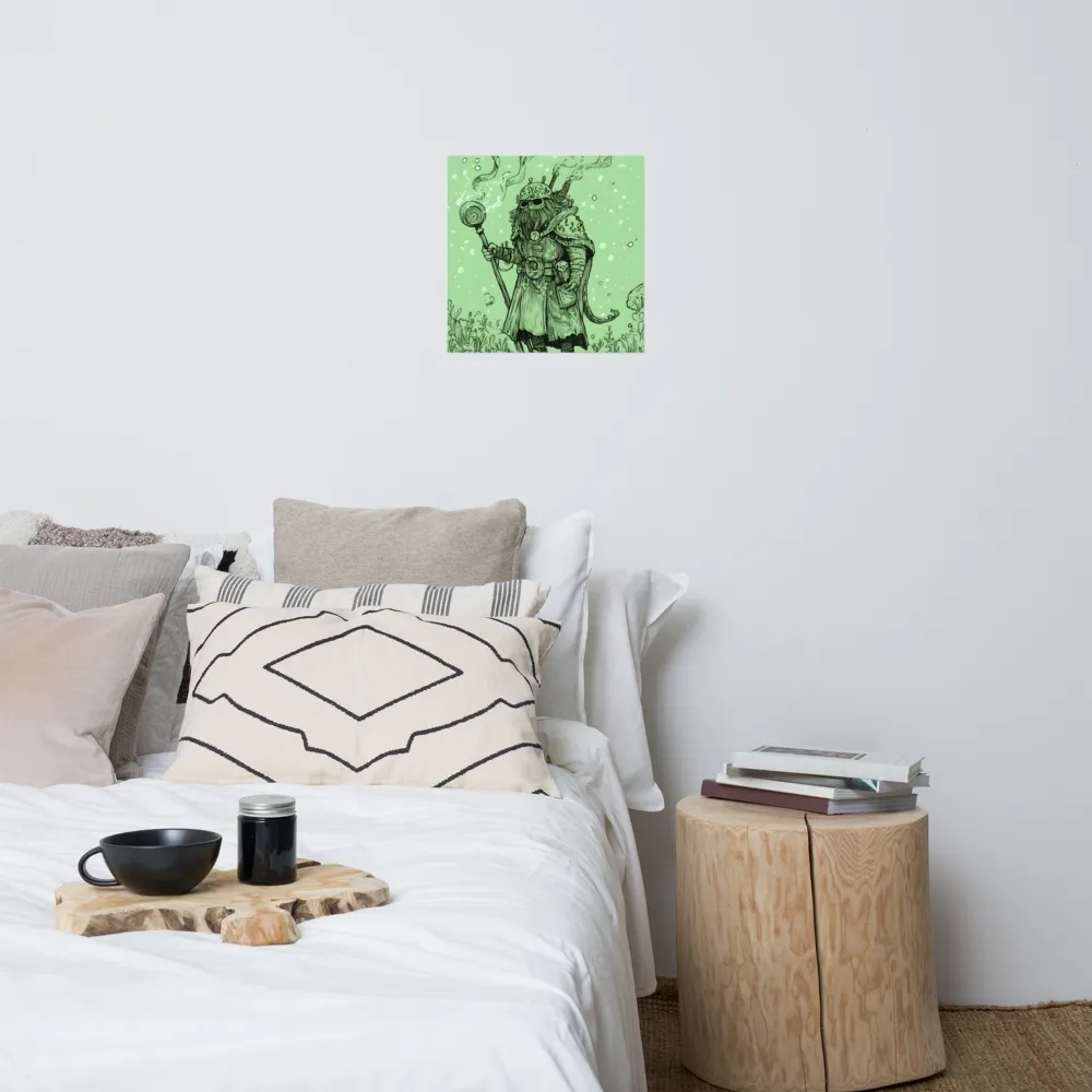 The Enigmatic Wizard | Poster | 18″×18″