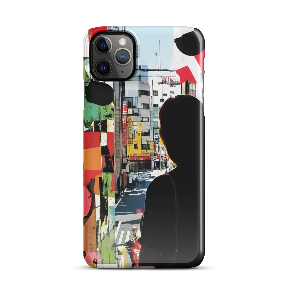 Urban Reflections: A Silhouette's Journey | Phone Case |  11 Pro Max | Snap Case | Glossy