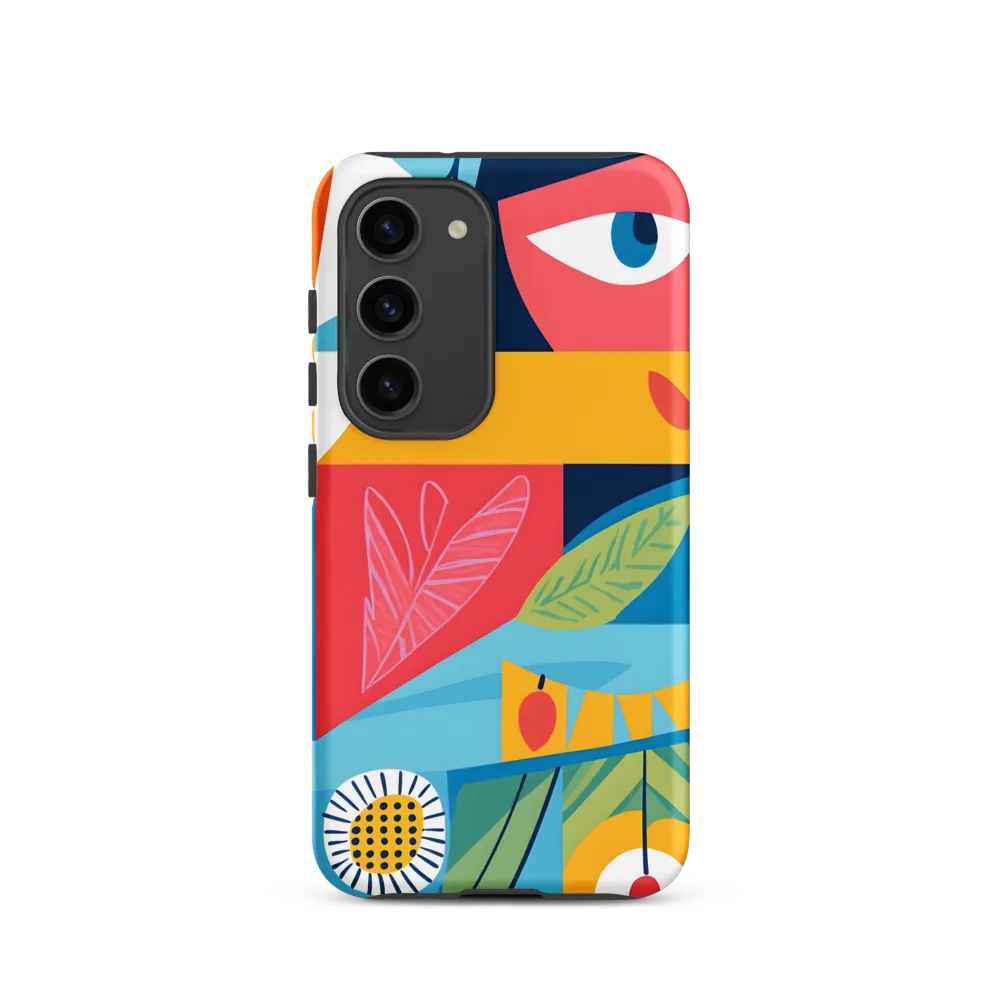 Vibrant Geometric Visage