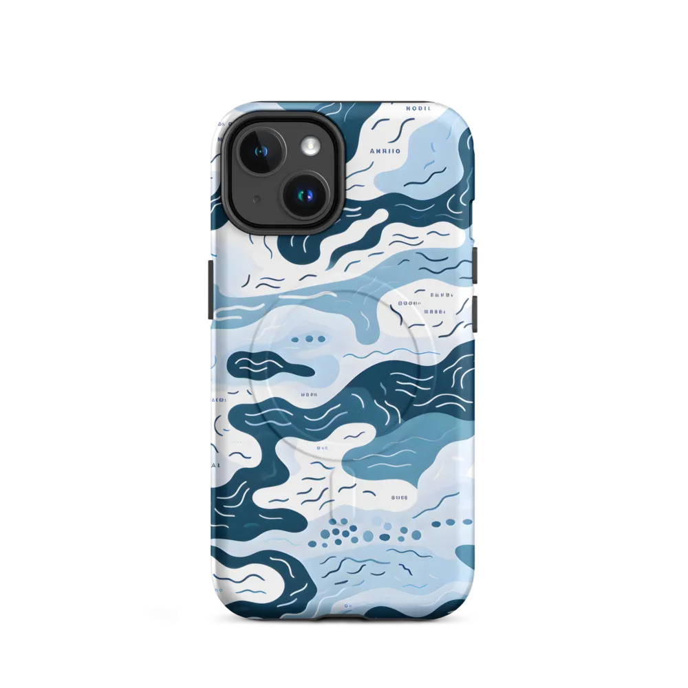 Flowing Waters: An Abstract Journey | Phone Case |  14 | MagSafe® Tough Case | Matte