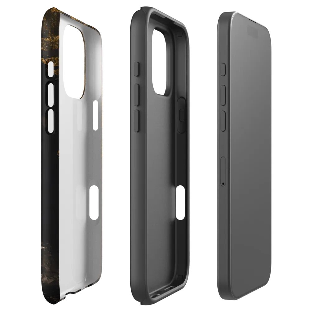 Golden Elegance: A Modern Profile Portrait