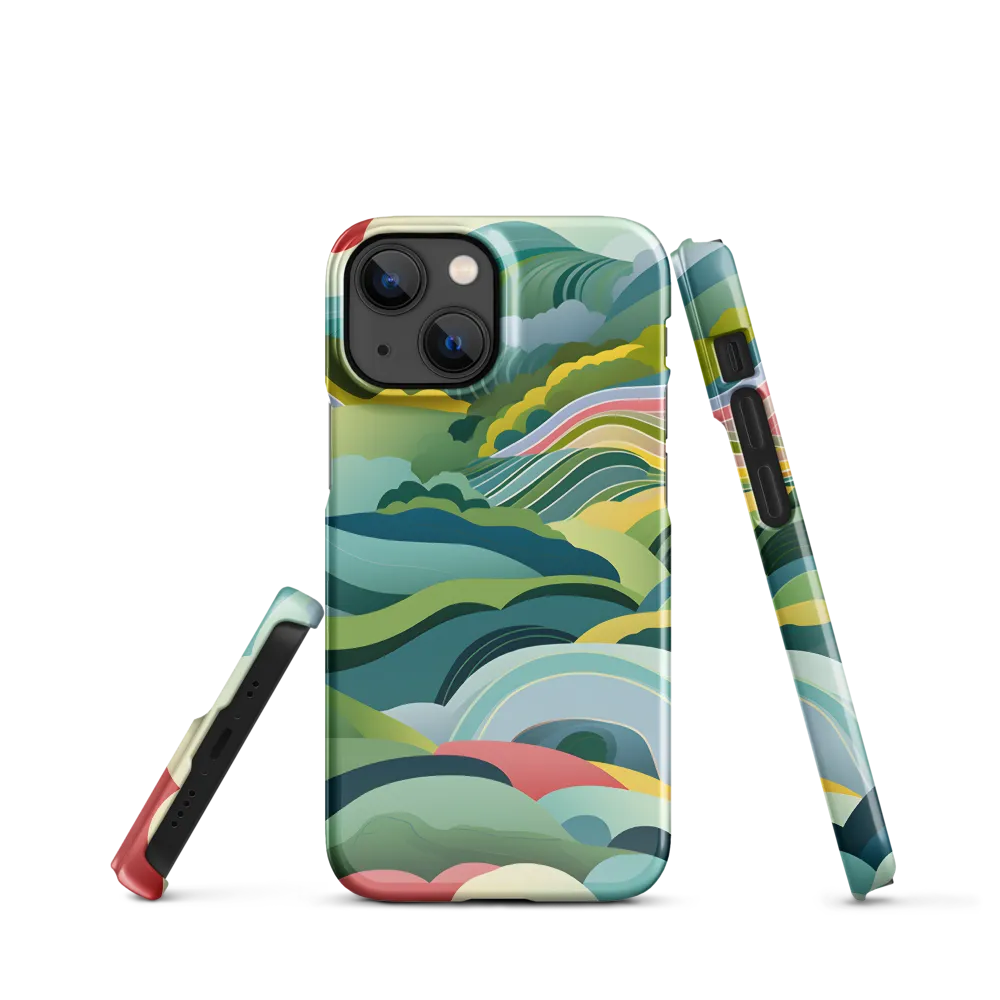Waves of Serenity | Phone Case |  13 Mini | Snap Case | Glossy