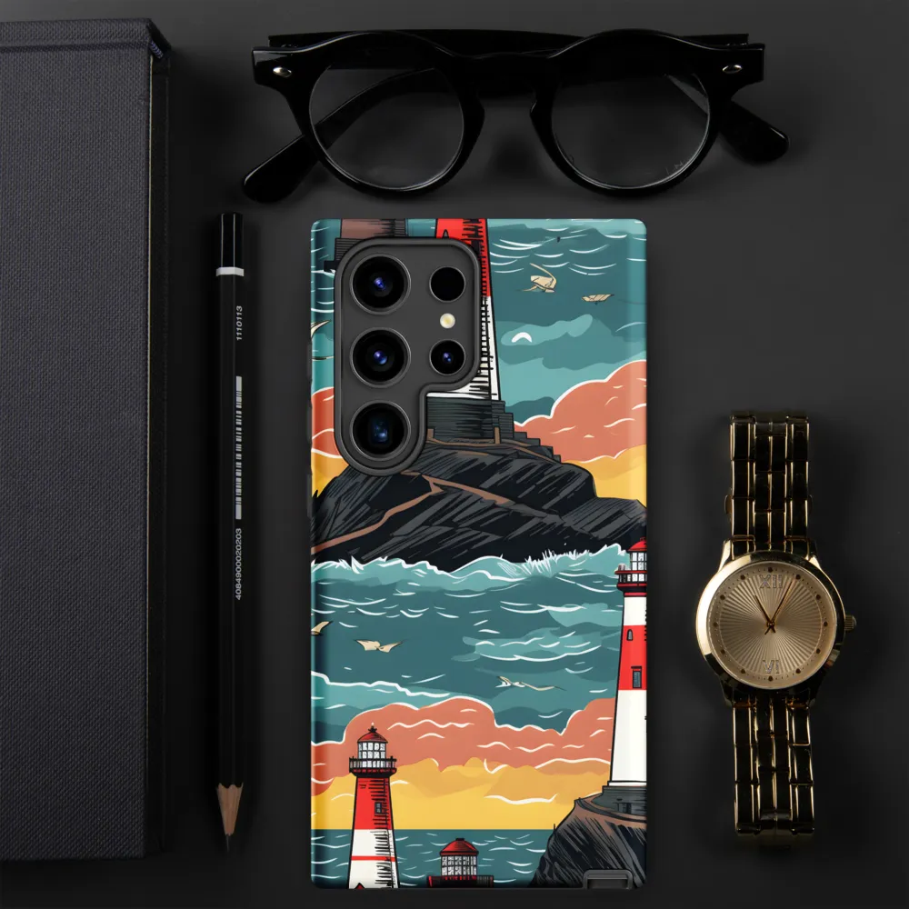 Lighthouses in a Whimsical Ocean