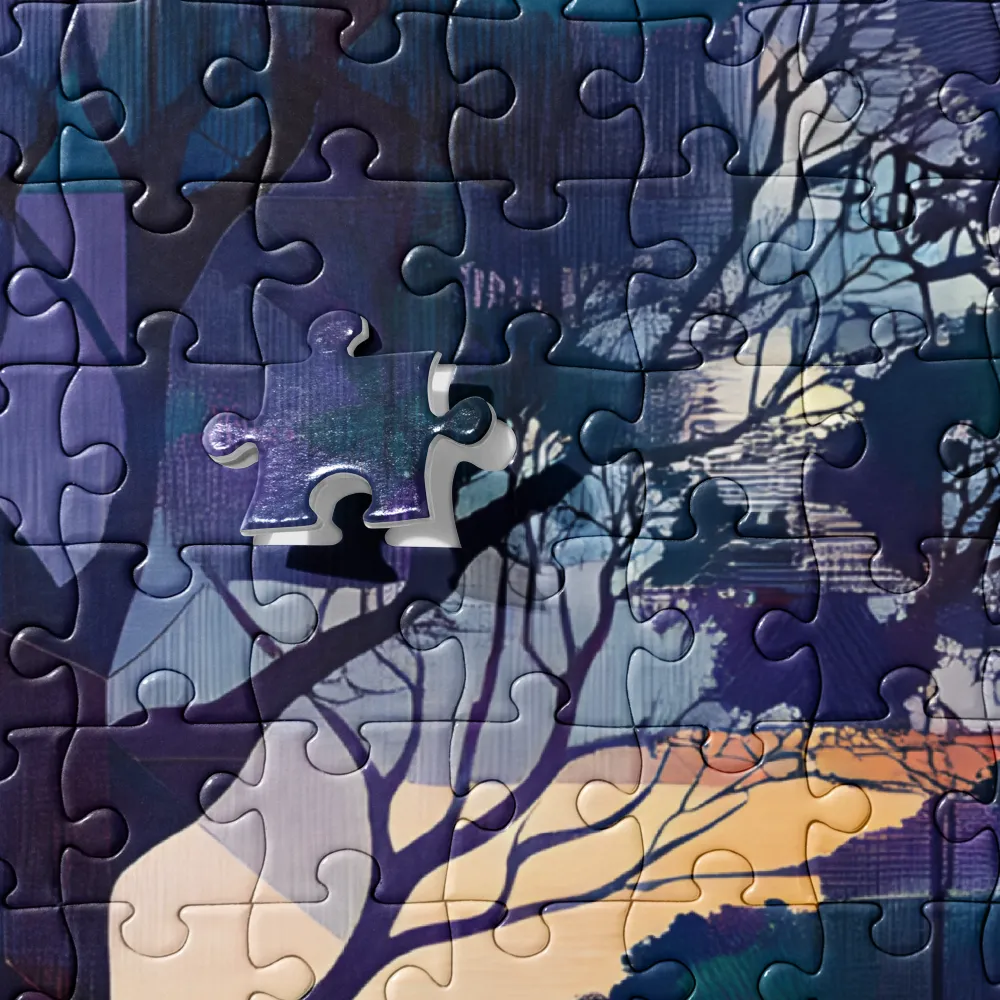 Tranquil Geometry: A Journey Through Color | Jigsaw Puzzle | 252 pieces