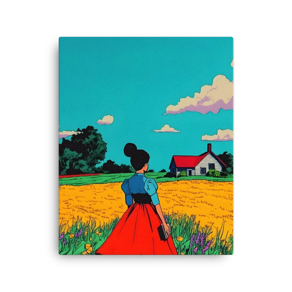 Whispers of a Sunlit Meadow | Thin Canvas | 16″×20″