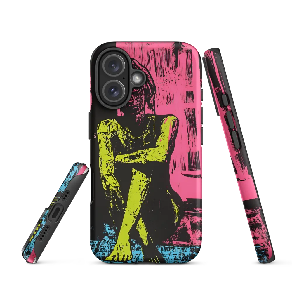 Contemplation in Neon | Phone Case