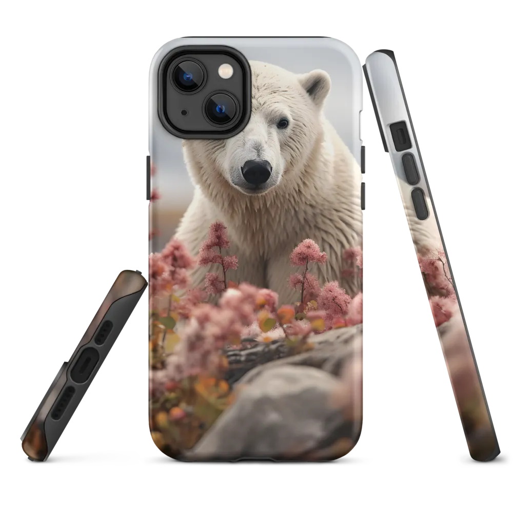 Curiosity Among Blooms: The Polar Bear