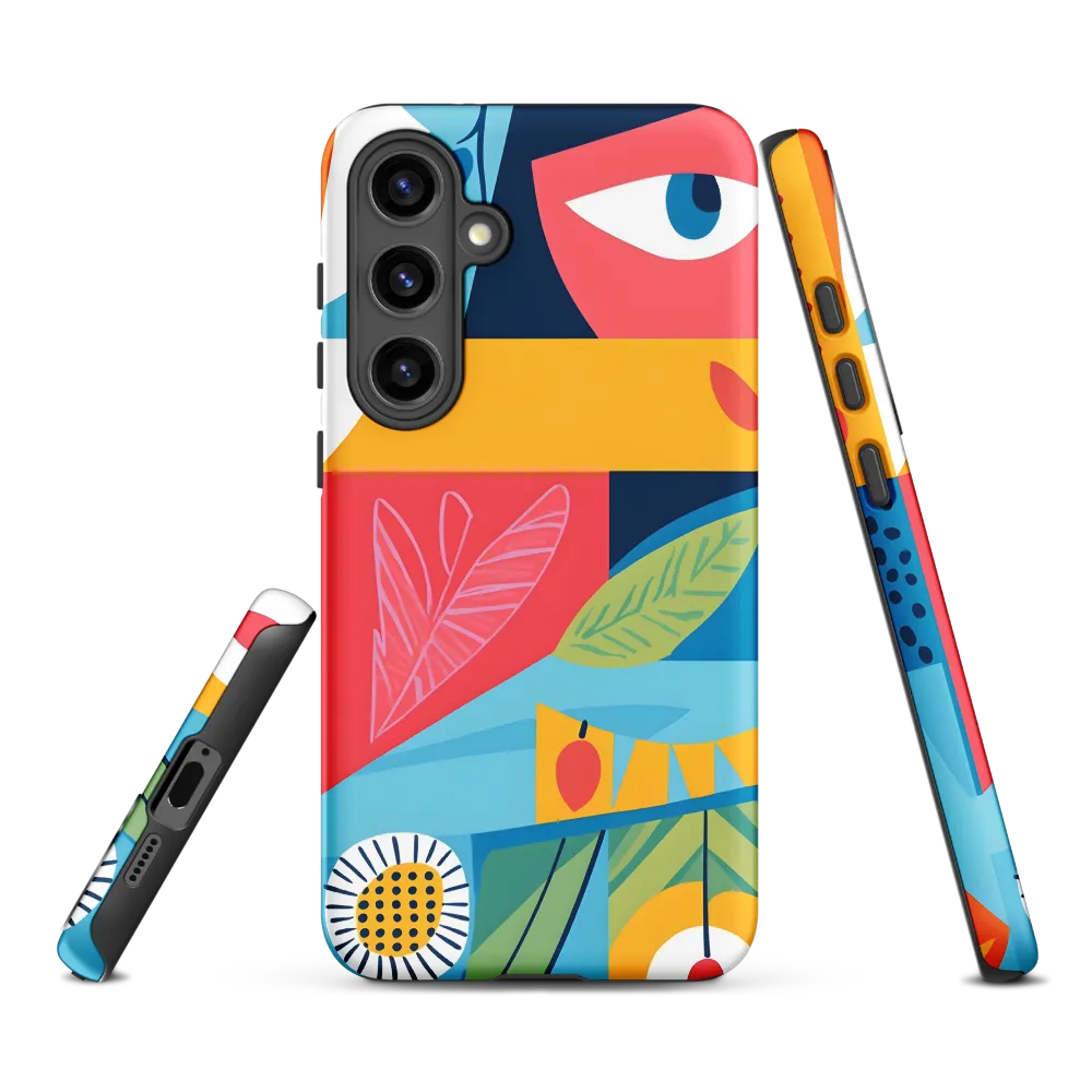Vibrant Geometric Visage