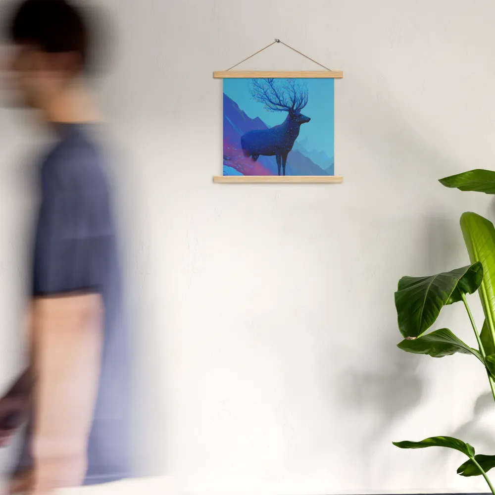 Ethereal Harmony | Poster With Oak Wood Hanger | 14″×14″