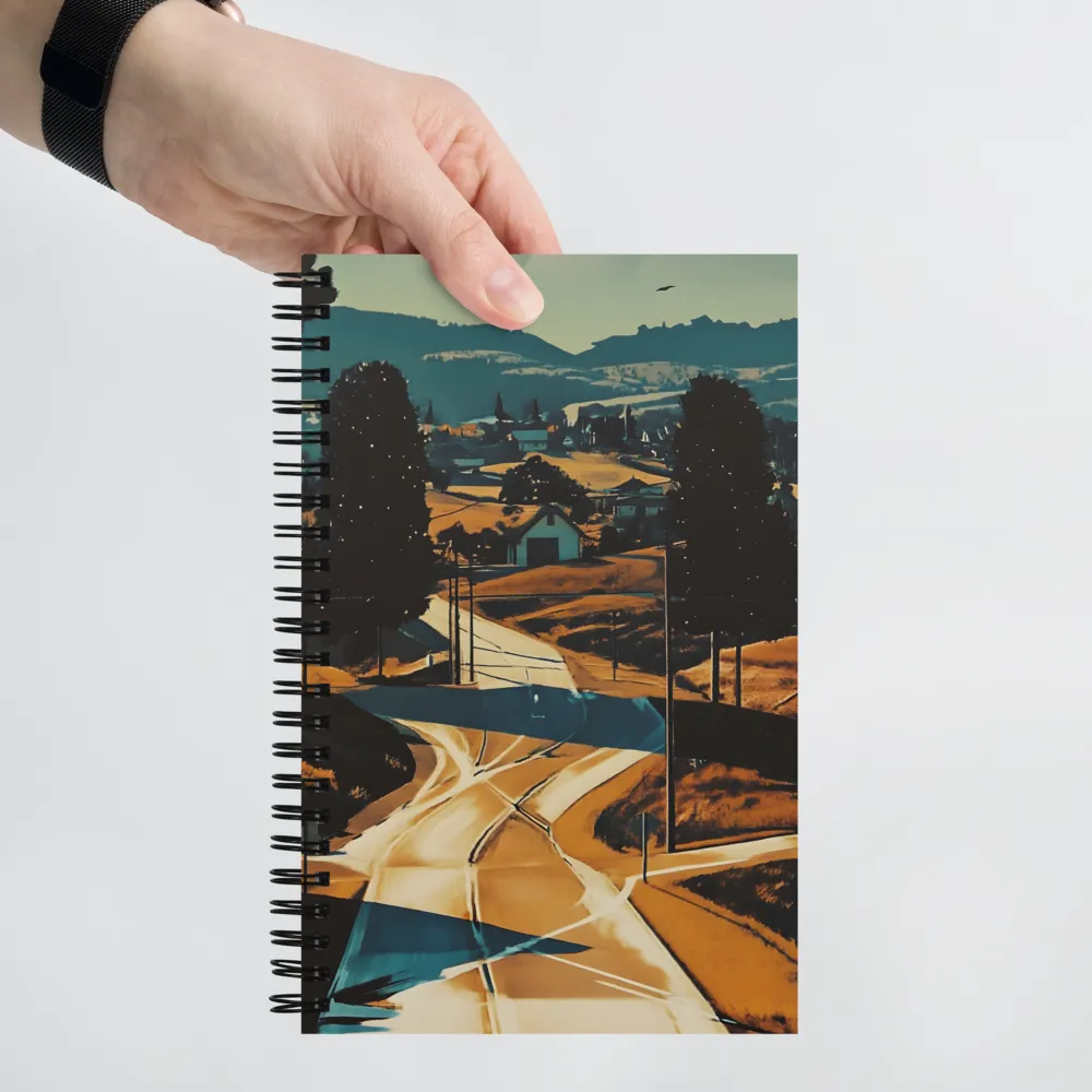 The Journey Through Dreamy Landscapes | Spiral Notebook