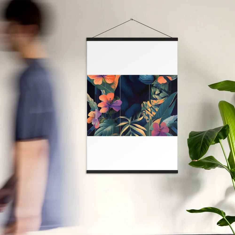 Harmony of Nature and Geometry | Poster With Black Wood Hanger | 24″×36″
