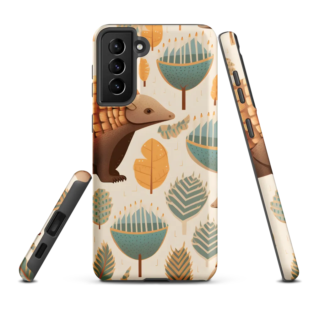 Pangolins in a Whimsical Habitat
