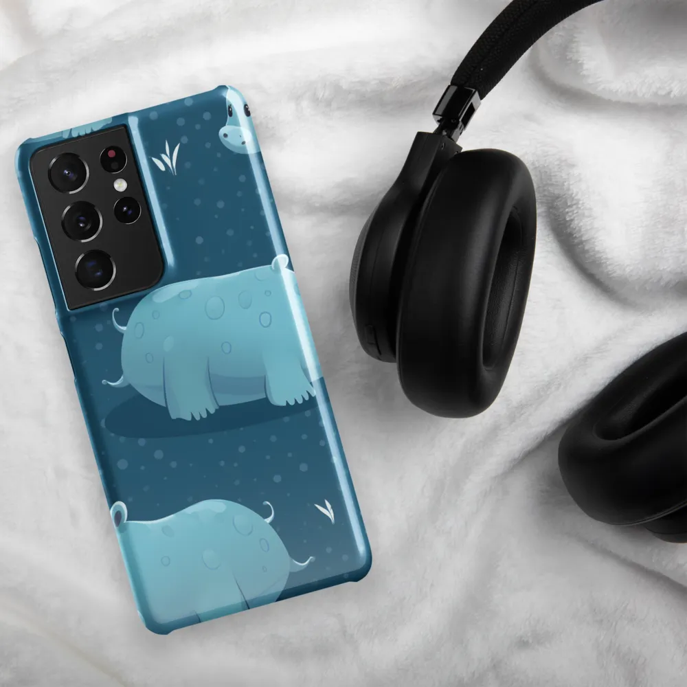 Whimsical Hippo Play | Phone Case |  S21 Ultra | Snap Case | Glossy