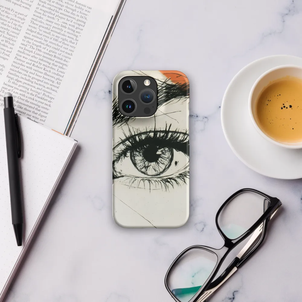 Study of an Eye with Orange Accent