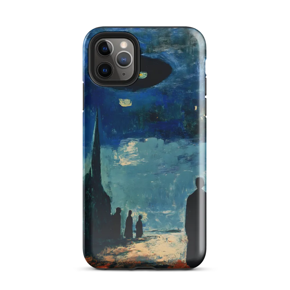 Enigmatic Encounter: A Surrealist UFO Landscape | Phone Case |  11 Pro Max | Tough Case | Glossy