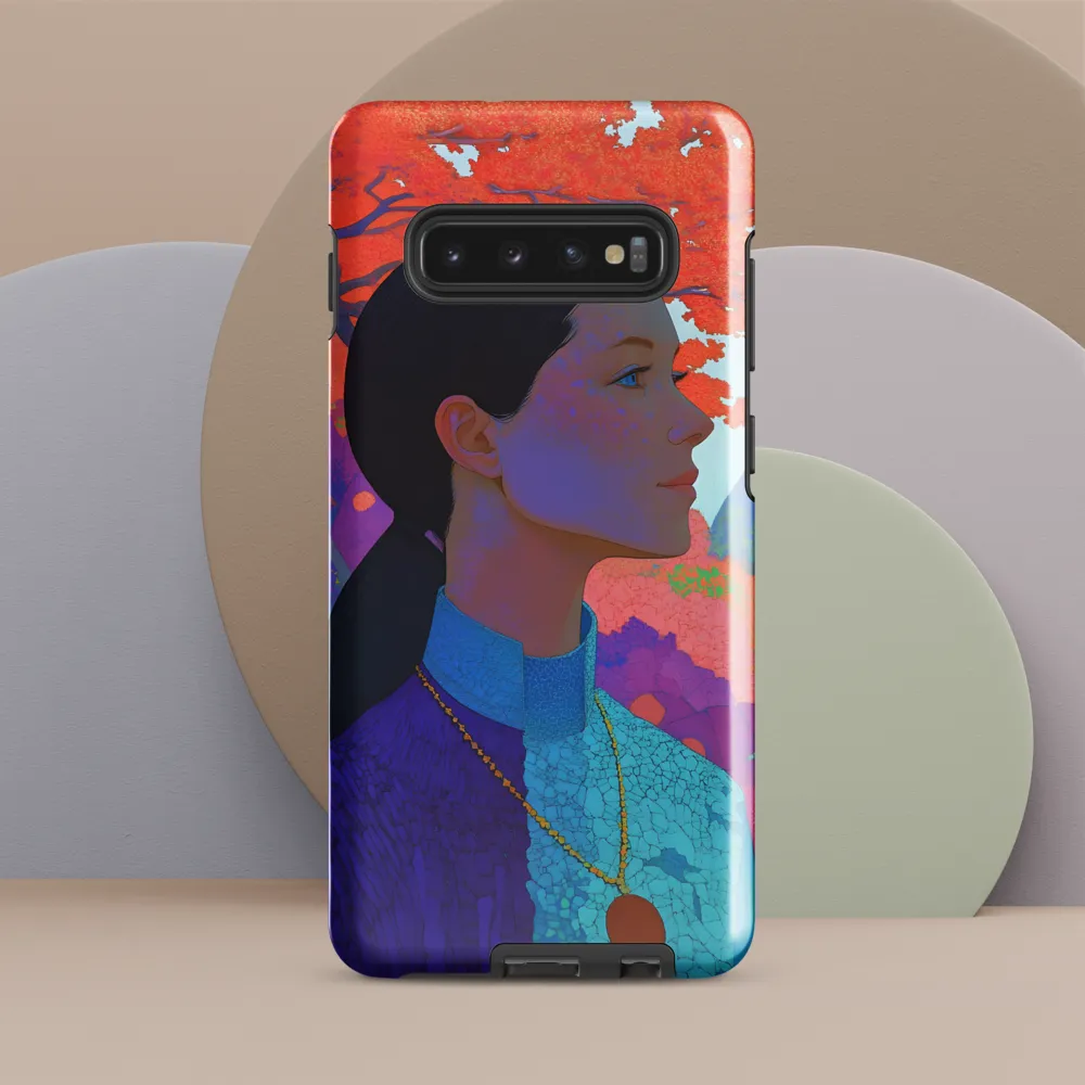 Harmony in Color: A Portrait of Serenity | Phone Case |  S10 Plus | Tough Case | Glossy