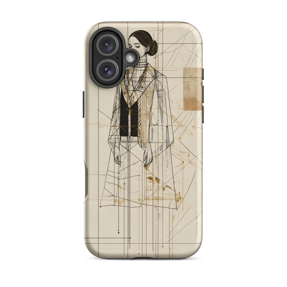 Elegance in Lines | Phone Case |  16 Plus | Tough Case | Matte