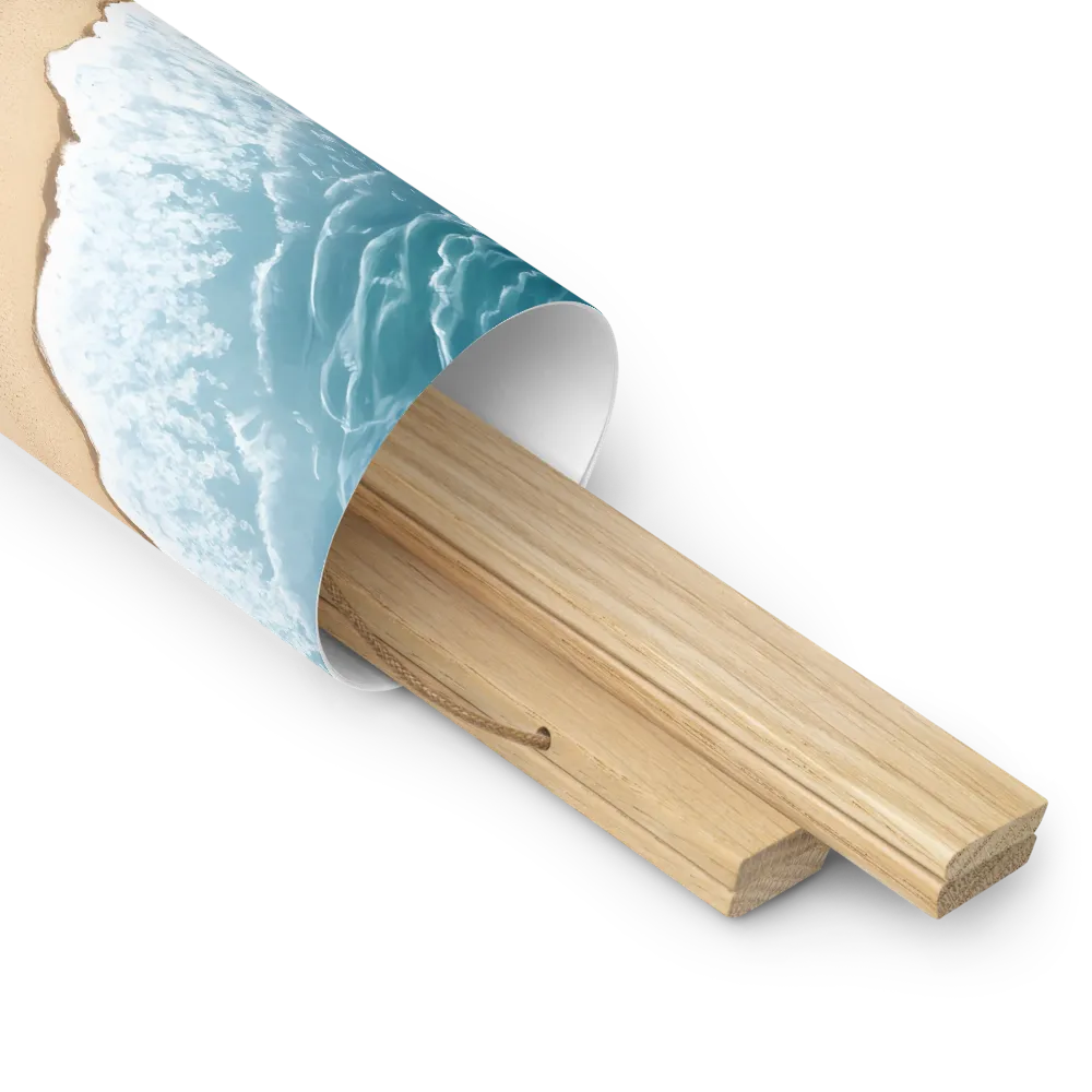 Serenity by the Shore | Poster With Oak Wood Hanger | 14″×14″