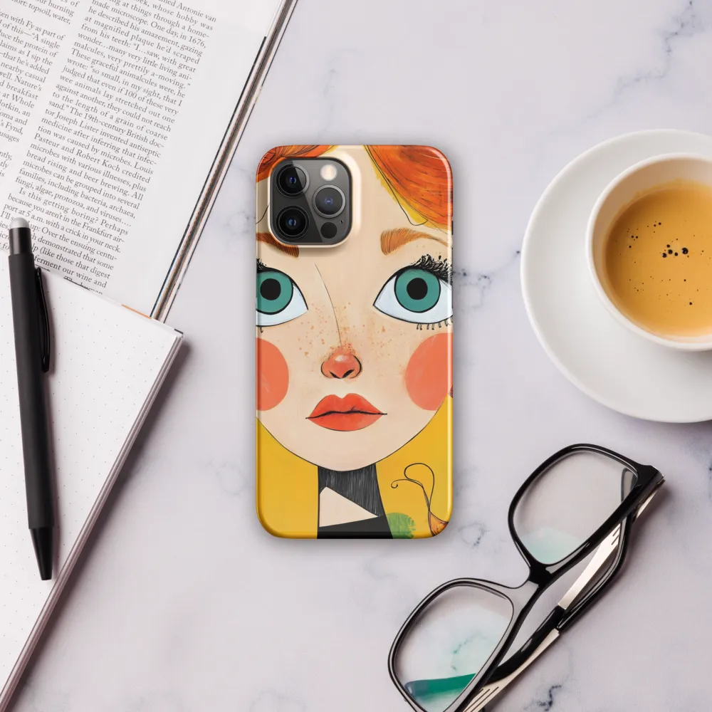 Whimsical Portrait of a Girl | Phone Case |  12 Pro Max | Snap Case | Glossy