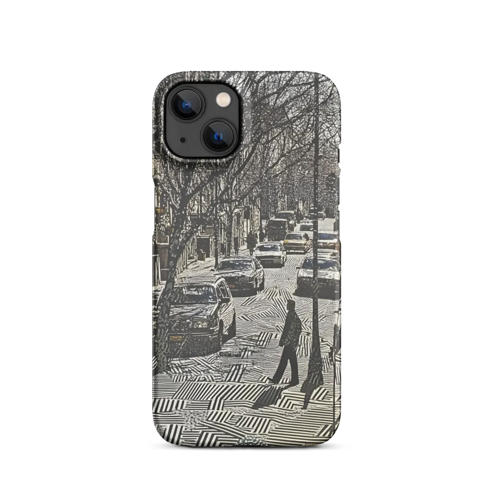 Urban Solitude: A Geometric Journey | Phone Case |  13 | Snap Case | Matte