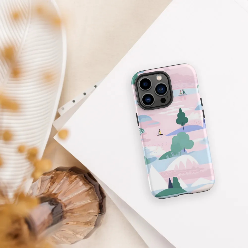 Whimsical Reflections: A Journey Through Landscapes | Phone Case |  13 Pro | Tough Case | Matte