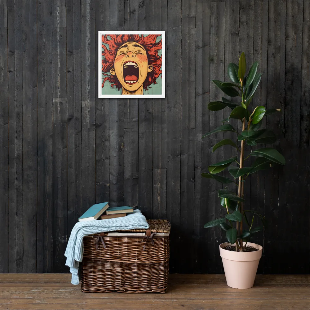 Fury Unleashed | Canvas with White Frame | 16″×16″