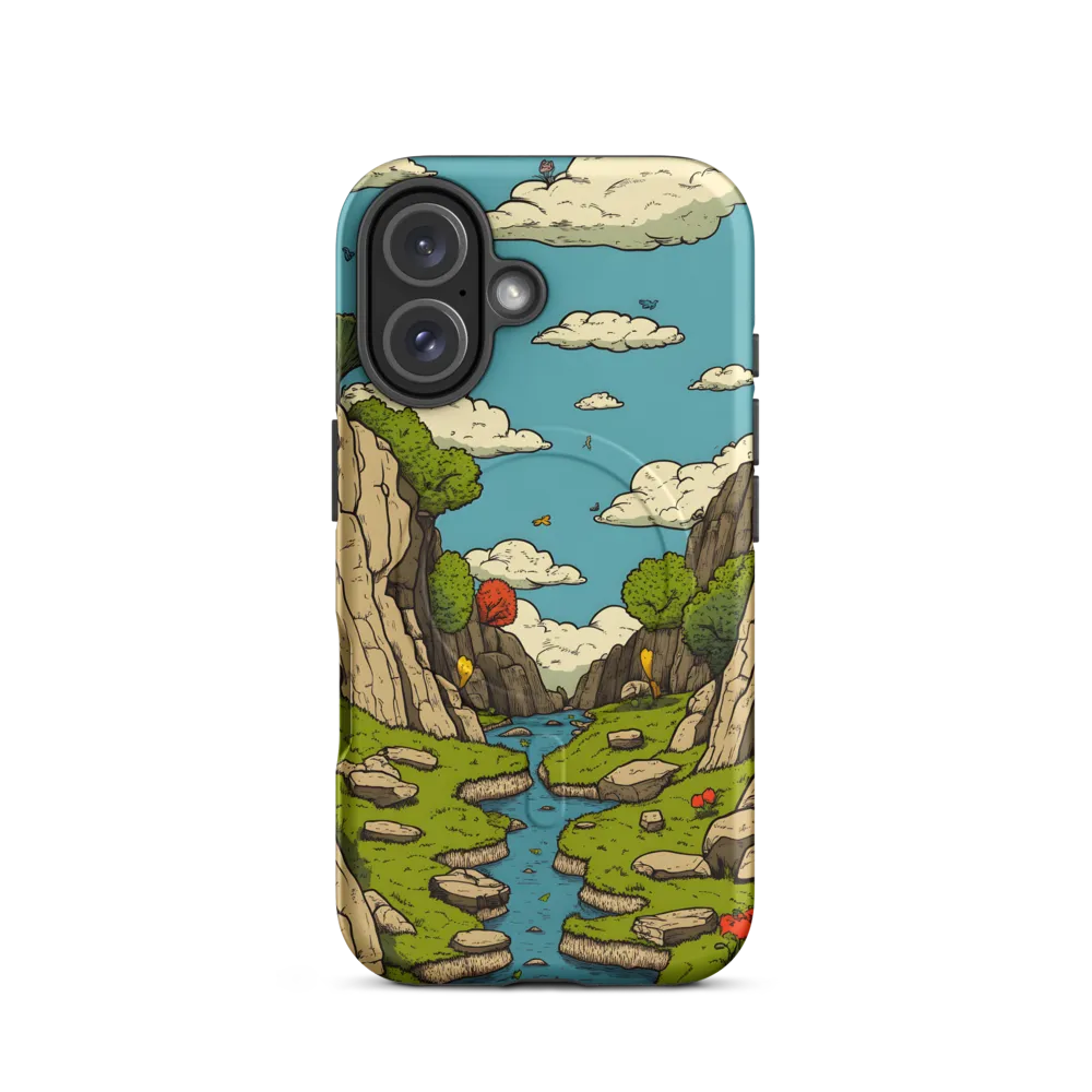 Whimsical Serenity: A Canyon Landscape