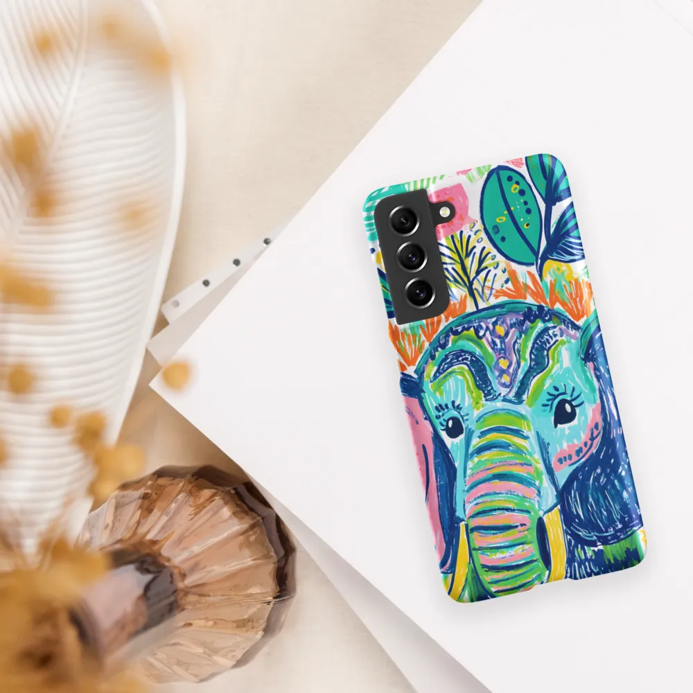 Whimsical Elephant Portrait | Phone Case |  S21 FE | Snap Case | Matte