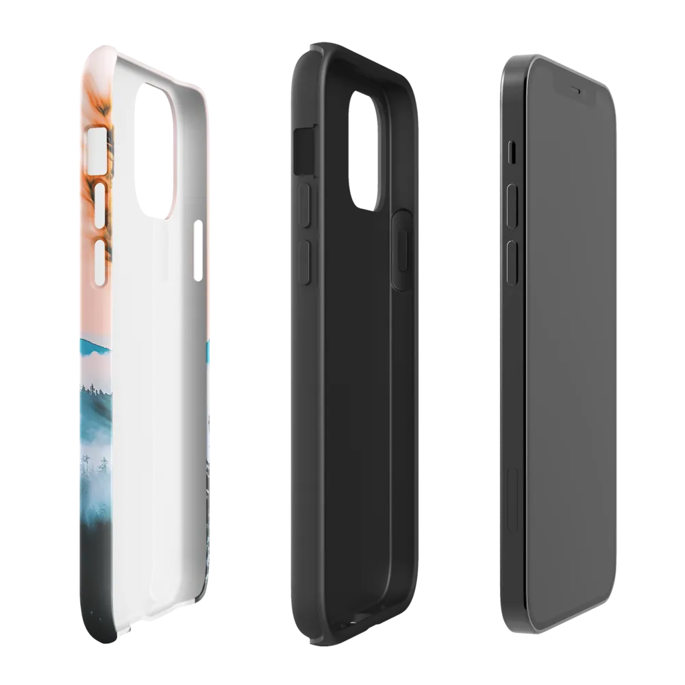 Tranquil Dawn Over Mountains | Phone Case |  12 | Tough Case | Glossy