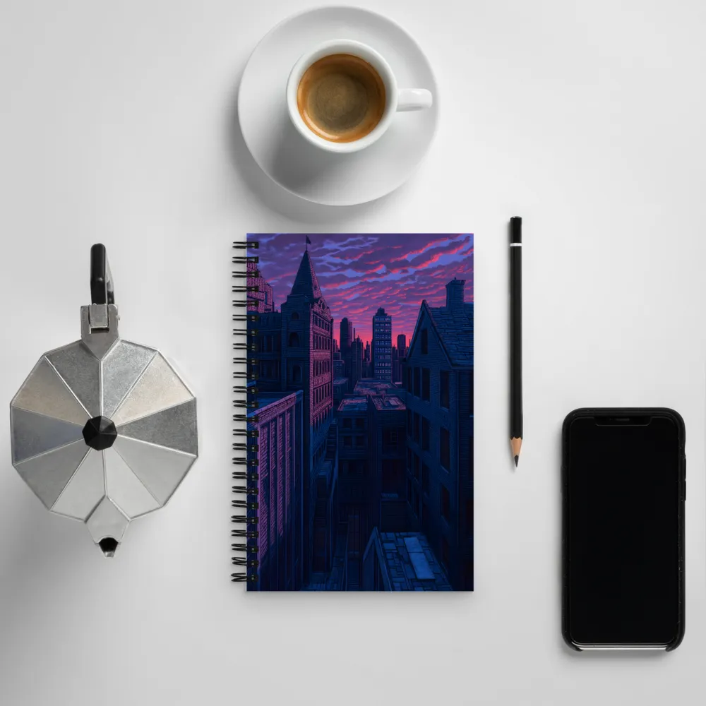 City of Secrets at Dusk | Spiral Notebook