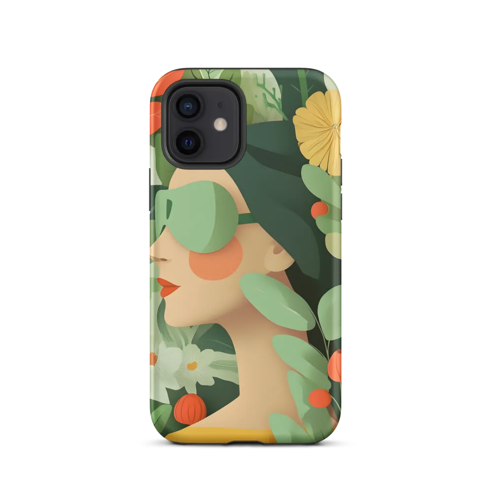 Nature's Serenity: A Modern Portrait | Phone Case |  12 | Tough Case | Matte